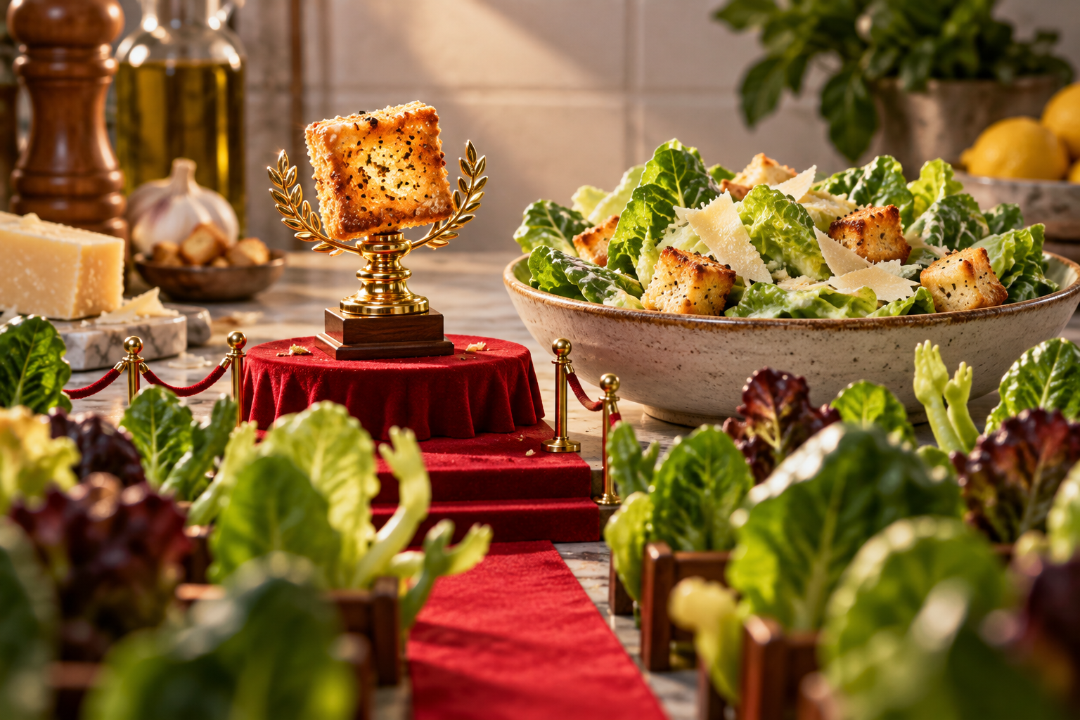 How to Keep a Tossed Salad Crisp at the Table